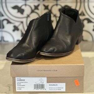 Lucky Brand Brekke Asymmetrical Black Bootie